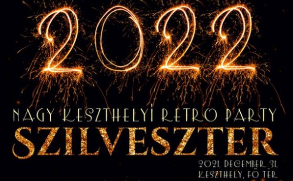 Szilveszteri retro party Keszthelyen a Fő téren 2021. december 31- én 17 órától.